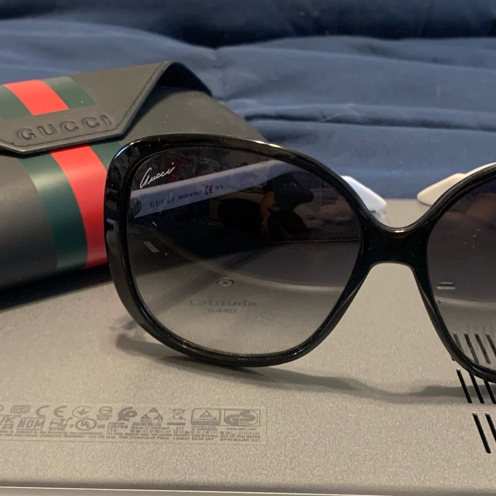 Gucci Women's Black Gradient Oversized Sunglasses